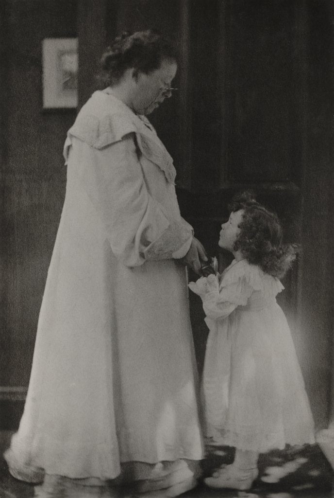 Detail of Mrs Hinkson and her daughter by Frederick Hollyer