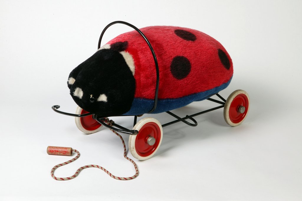 Detail of Pull along ladybird by Margarete Steiff
