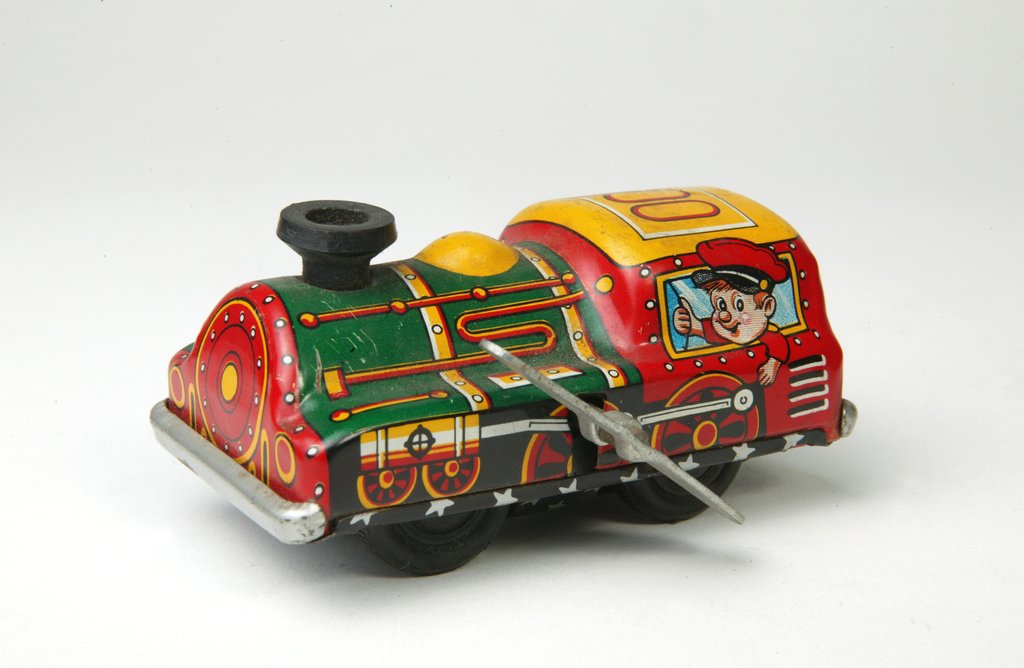 Detail of Clockwork toy train by Yoneya Toys Co. Ltd