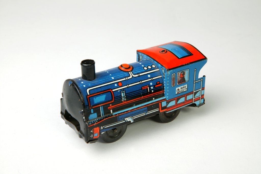 Detail of Clockwork toy train by Unknown