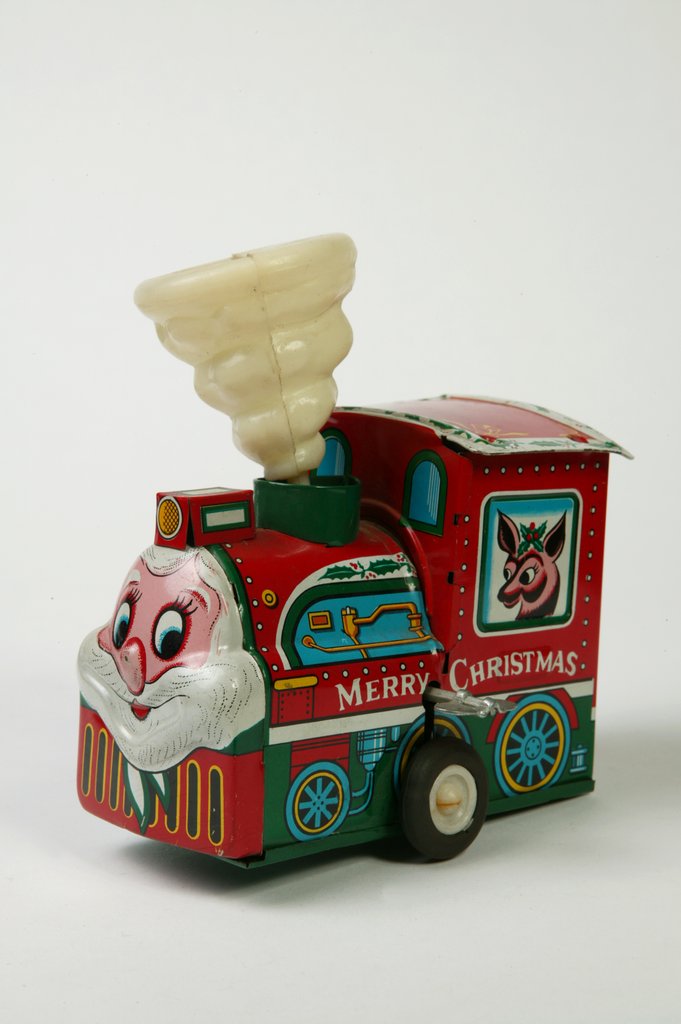 Detail of Clockwork toy train by Unknown