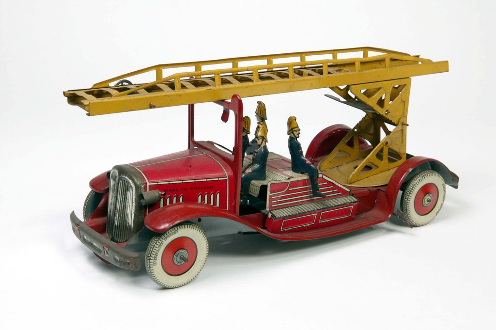 Detail of Clockwork toy fire engine by Unknown