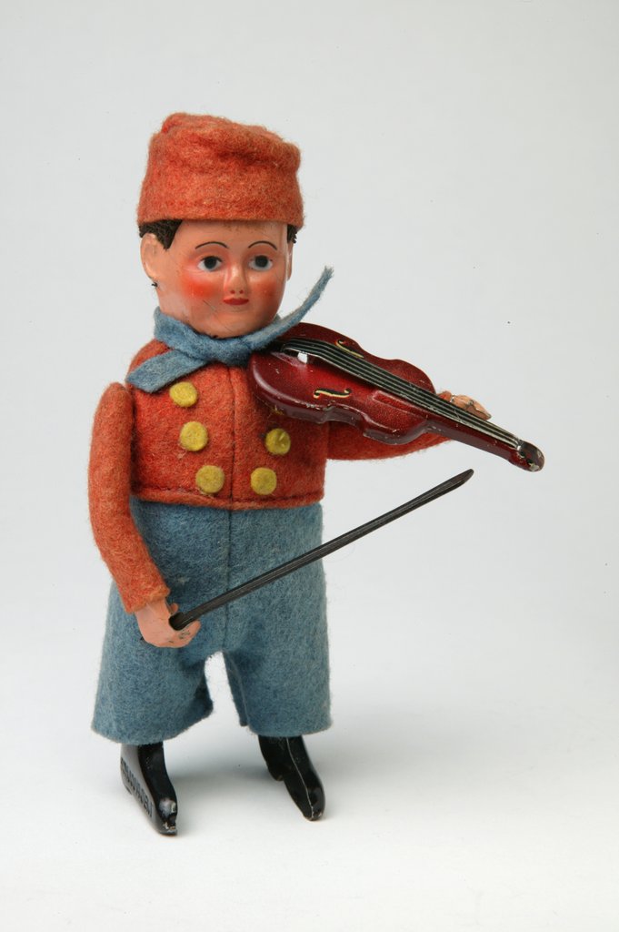 Detail of Clockwork toy violinist by Schuco