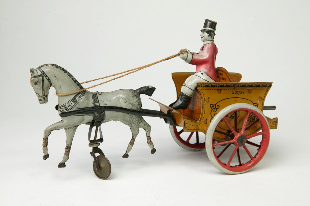 Detail of Clockwork horse and cart by Unknown