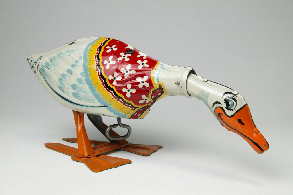 Detail of Clockwork goose by Unique Art Manufacturing Co. Inc