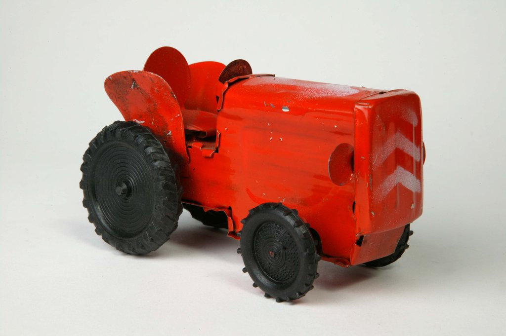 Detail of Clockwork toy tractor by Brijbihar Agracoal