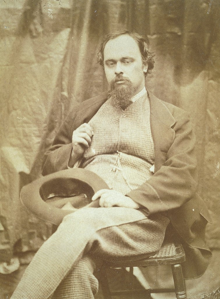 Detail of Dante Gabriel Rossetti by Charles Lutwidge Dodgson