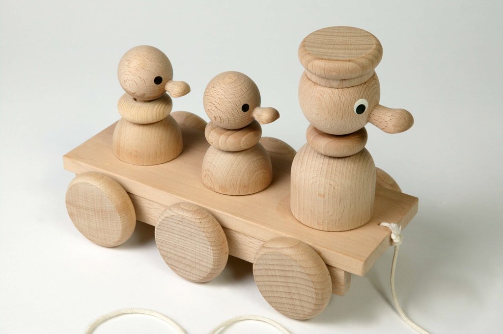 Detail of Pull along ducks by Unknown