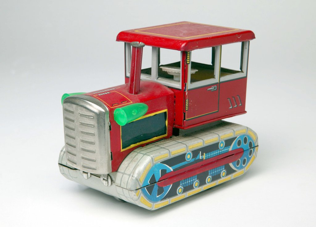 Detail of Mechanical toy tractor by Unknown