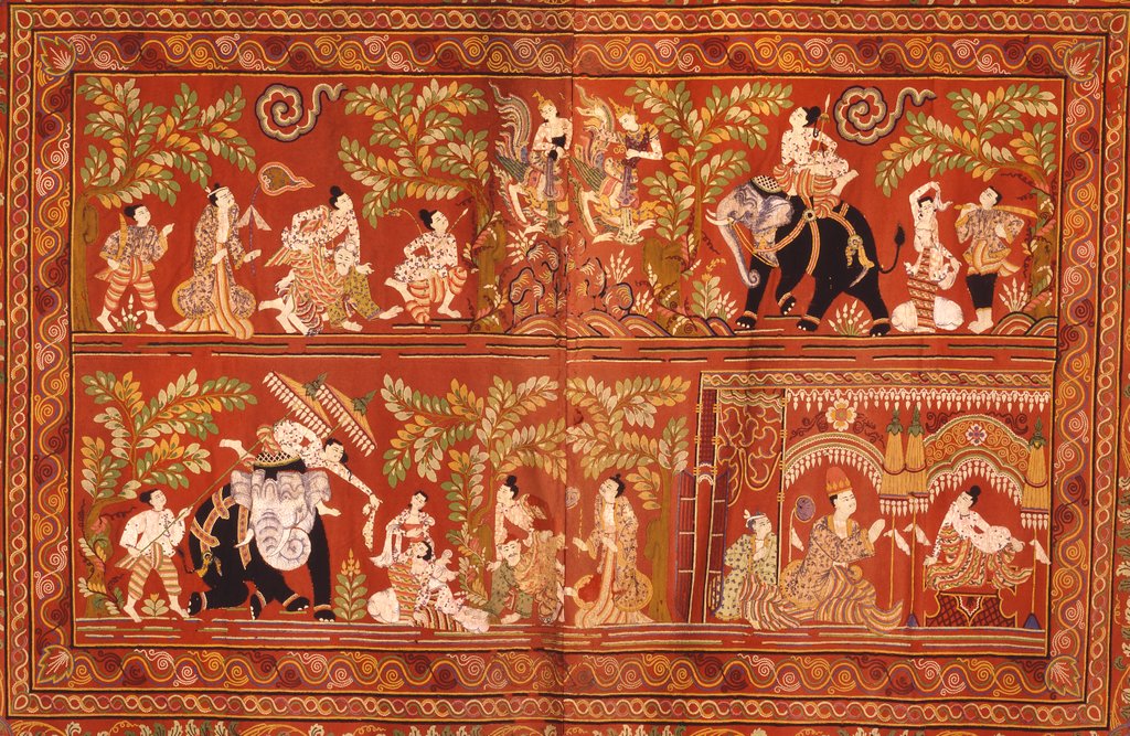 Detail of Kalaga hanging in two parts by Unknown