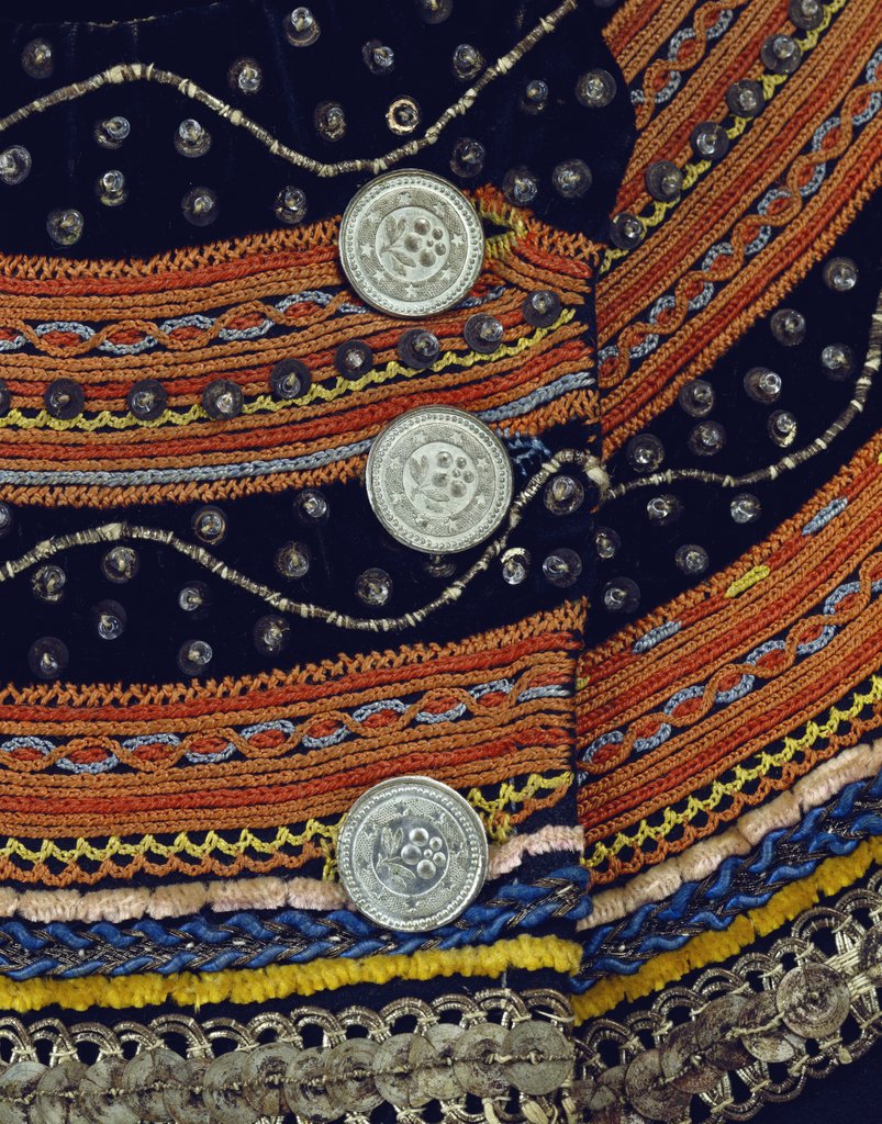 Detail of Man's Waistcoat. Brittany, France, early 19th century by Unknown