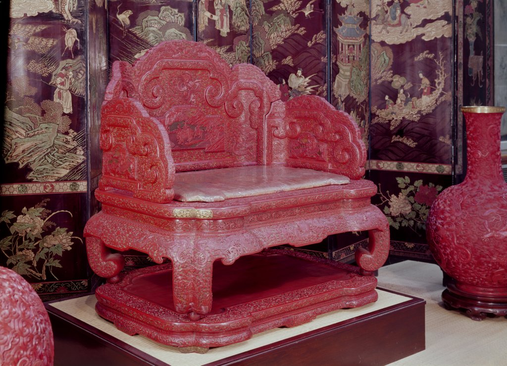 Detail of The Imperial Throne of Emperor Ch'ien Lung by Unknown