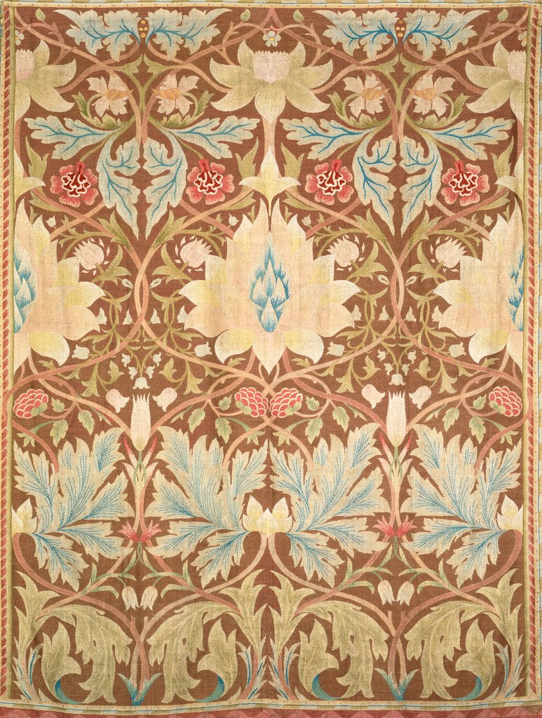 Detail of Embroidery by William Morris & Margaret Beale