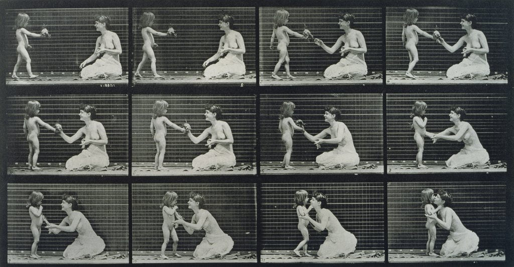 Detail of Child and Mother by Eadweard Muybridge