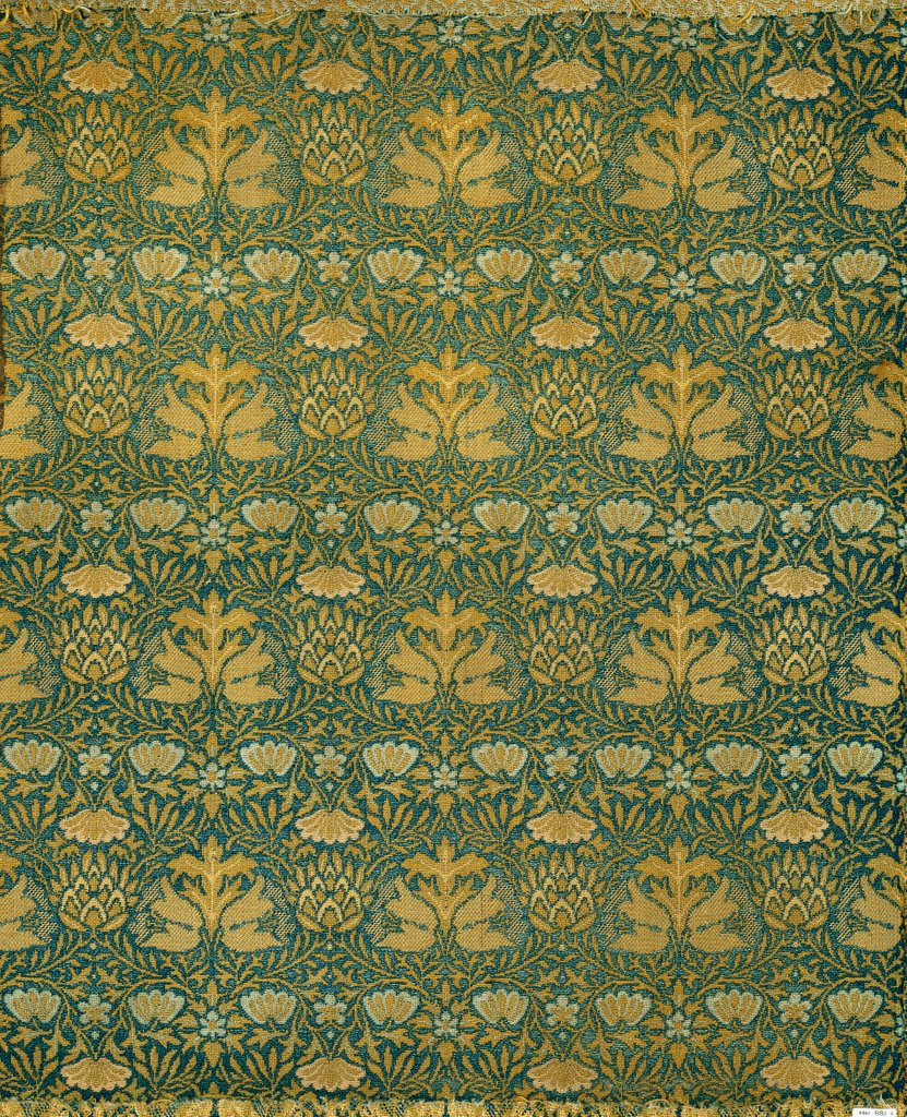 Detail of Artichoke wallpaper by William Morris