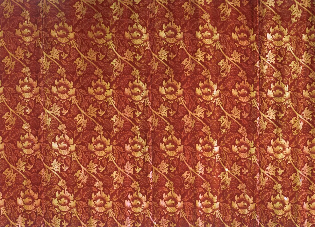 Detail of Wey furnishing fabric by William Morris