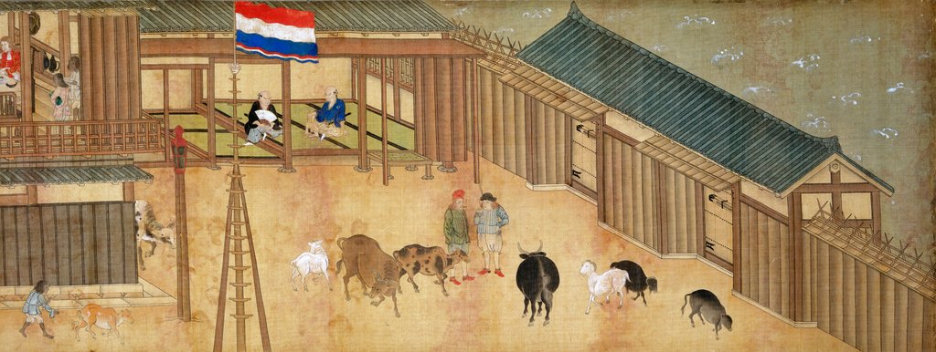 Detail of Dutch Settlement at Deshima by Unknown