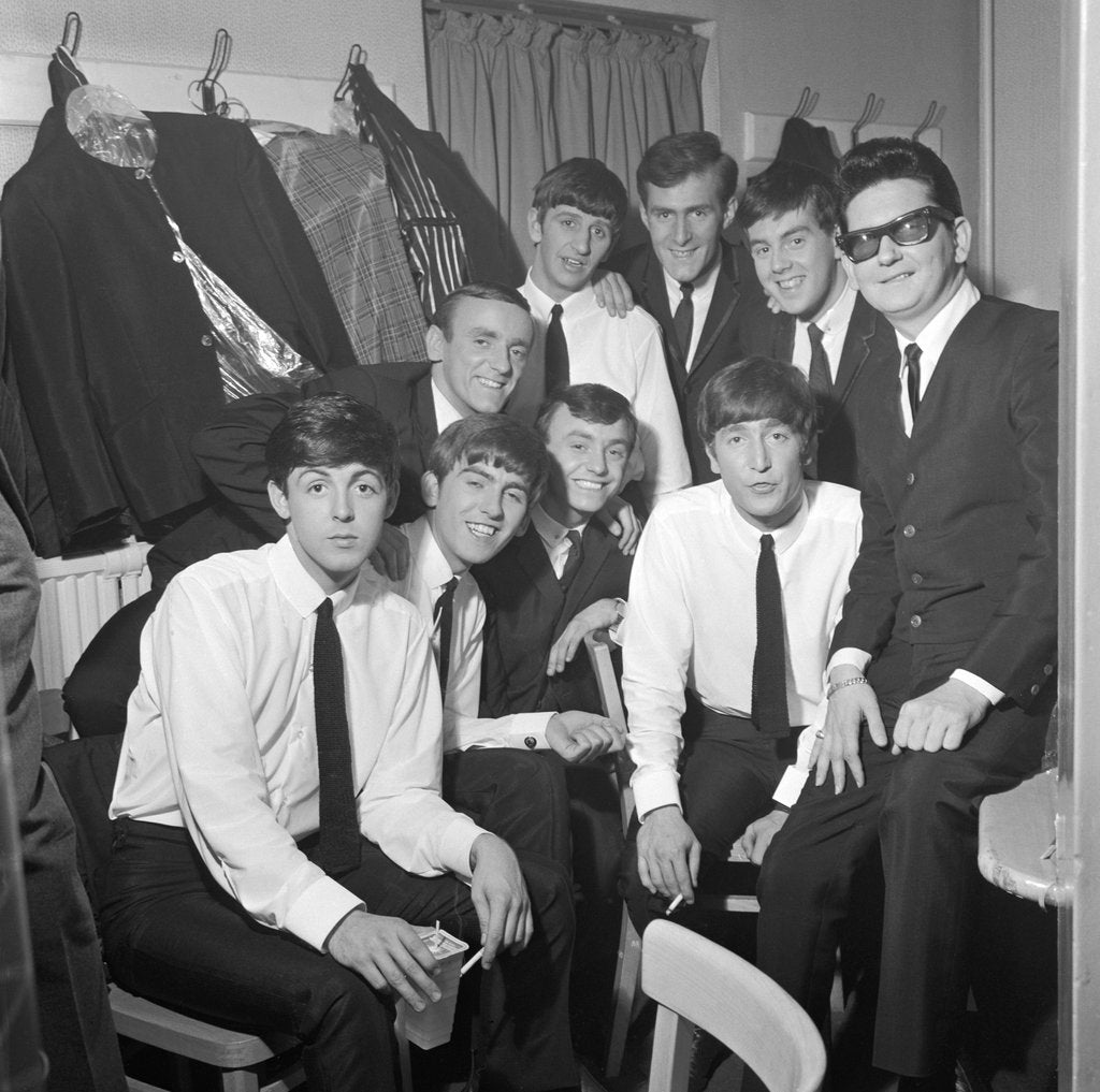 Detail of The Beatles with Gerry and The Pacemakers and Roy Orbison by Harry Hammond