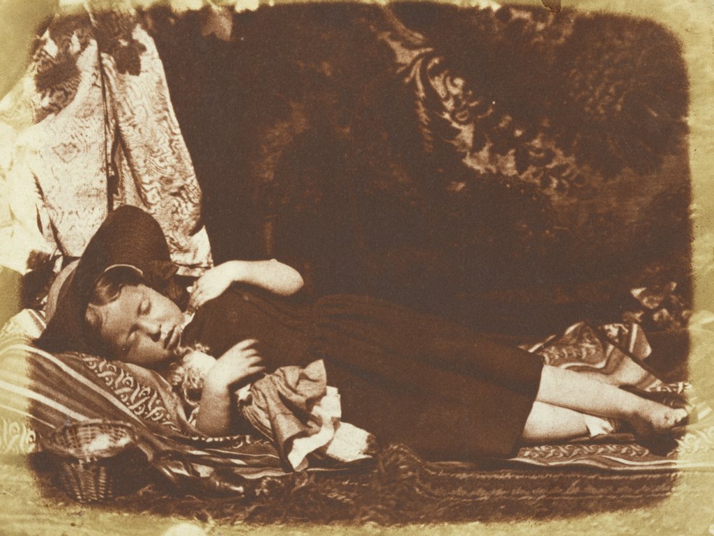 Detail of The Bedfellows by David Octavius Hill and Robert Adamson