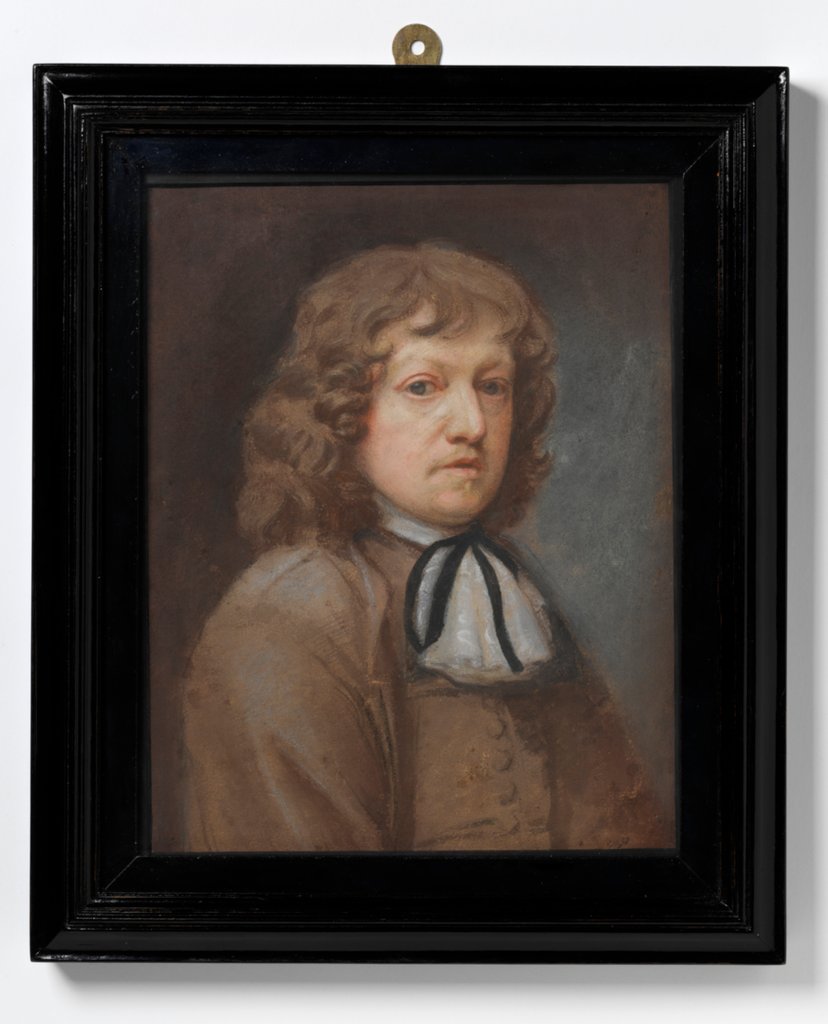 Detail of Miniature self-portrait by Unknown