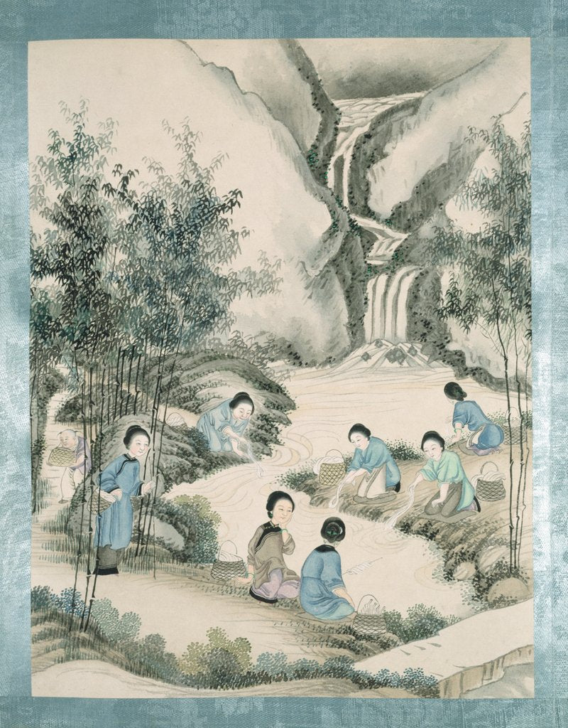 Detail of Washing silk thread in the river by Jun Wu