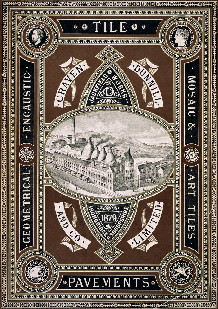 Detail of Catalogue cover of Tile Pavements by Dunnill & Co. Craven