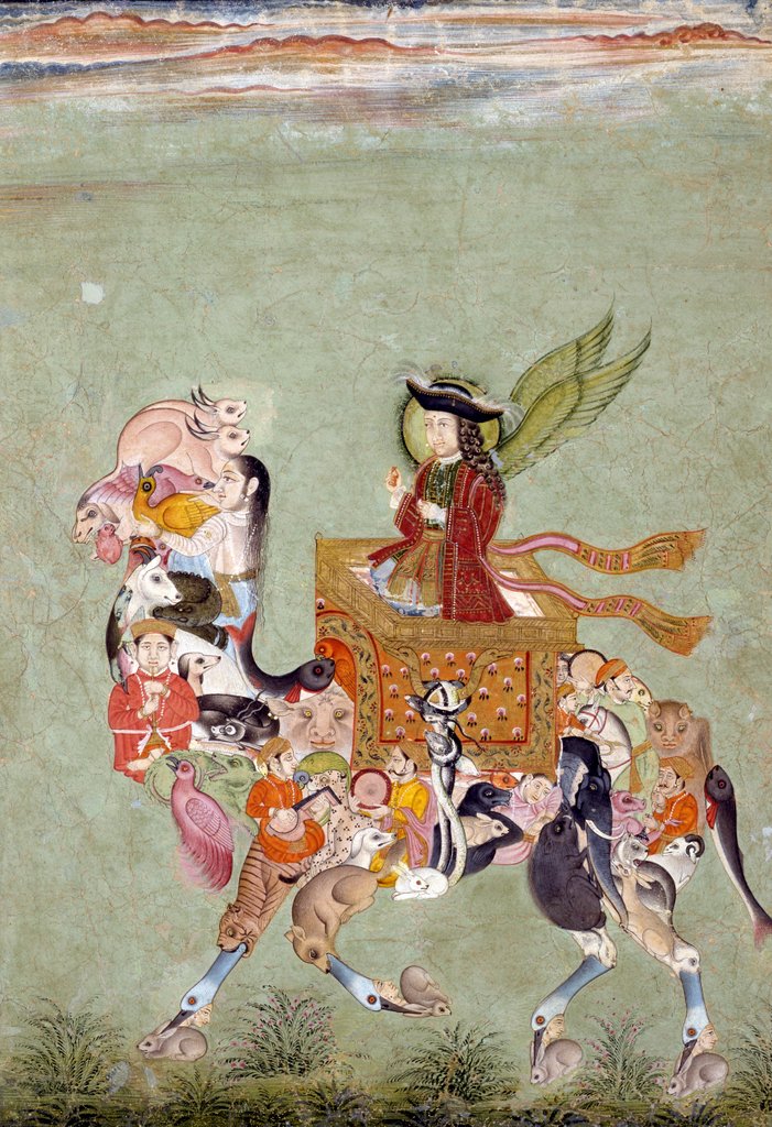Detail of Winged Dutchman Riding a Composite Camel by Unknown