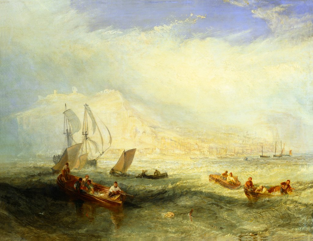 Detail of Line Fishing Off Hastings by Joseph Mallord William Turner