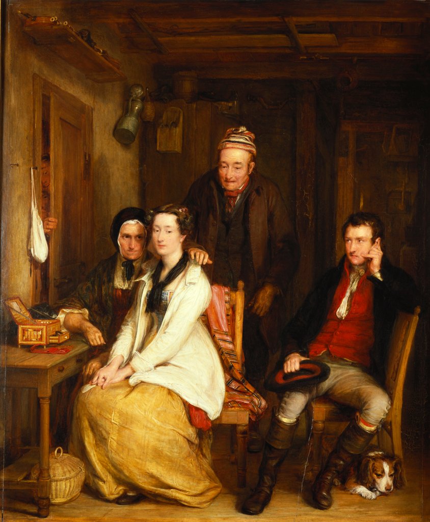 Detail of The Refusal by David Wilkie