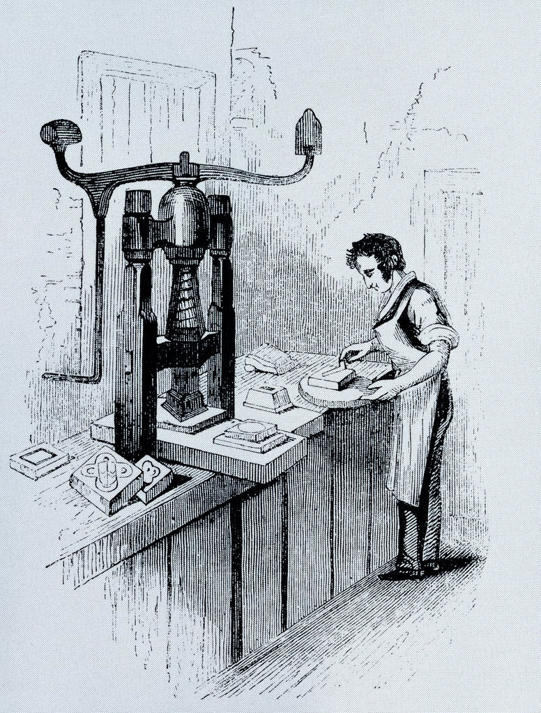 Detail of Tile maker by unknown