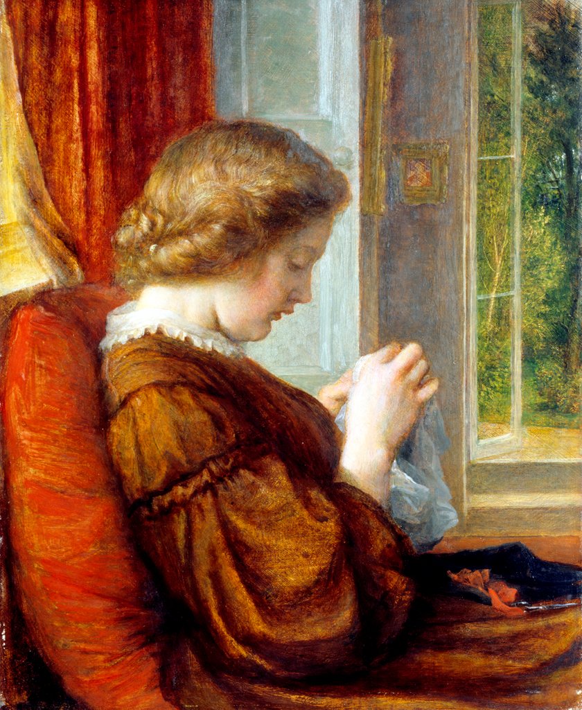 Detail of The Window Seat by George Frederick Watts