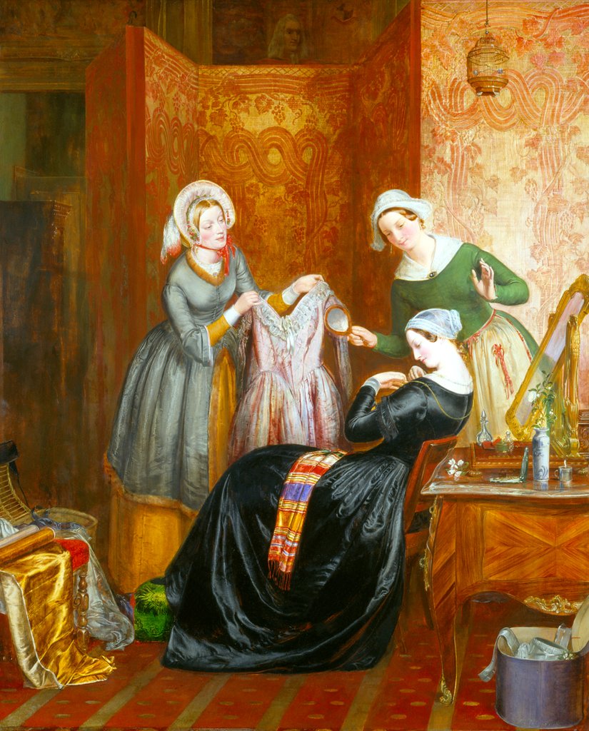 Detail of Throwing off her Weeds by Richard Redgrave