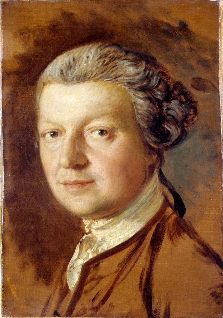 Detail of Portrait of Joshua Kirby by Thomas Gainsborough