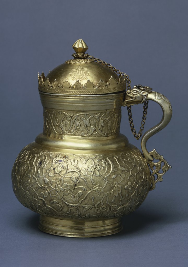 Detail of Jug with lid and handle in the form of a dragon. Probably Istanbul, Turkey, mid-16th century by Unknown
