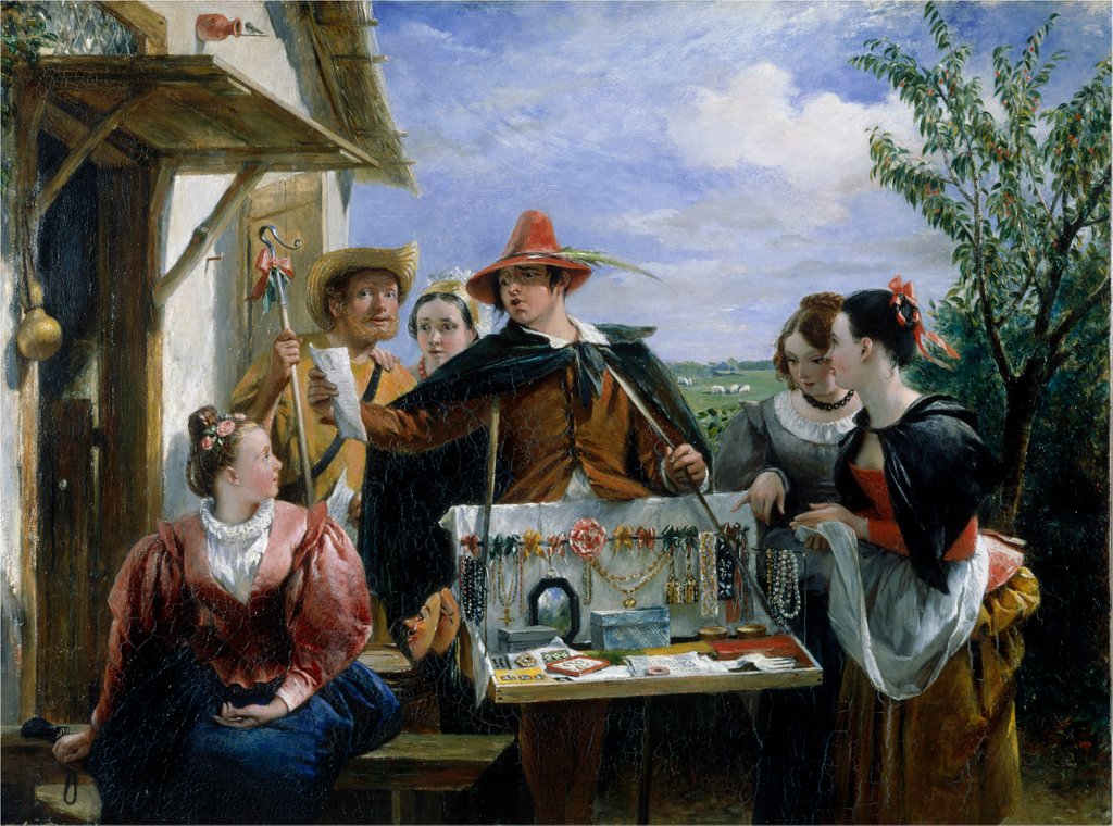 Detail of Autolycus in A Winter's Tale by Charles Robert Leslie