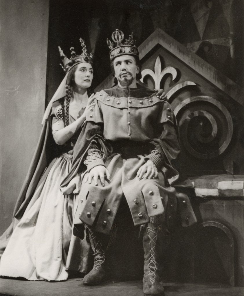 Detail of June Brown and Albert Finney in William Shakespeare's Macbeth at the Birmingham Repertory Theatre by Lisel Haas