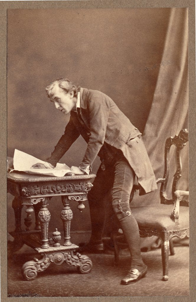 Detail of Henry Irving in Leopold Lewis's The Bells at the Lyceum Theatre by unknown