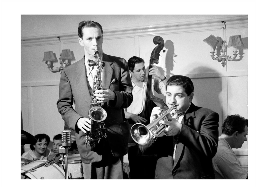 Detail of Johnny Dankworth and Leon Calvert at the Studio 51 Club by Harry Hammond