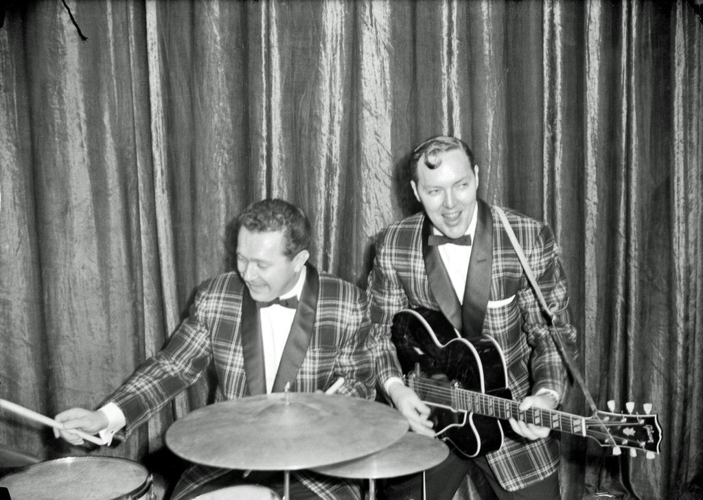 Detail of Bill Haley and The Comets at the Dominion Theatre by Harry Hammond