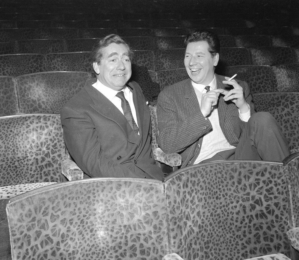 Detail of Tony Hancock with Max Bygraves by Harry Hammond