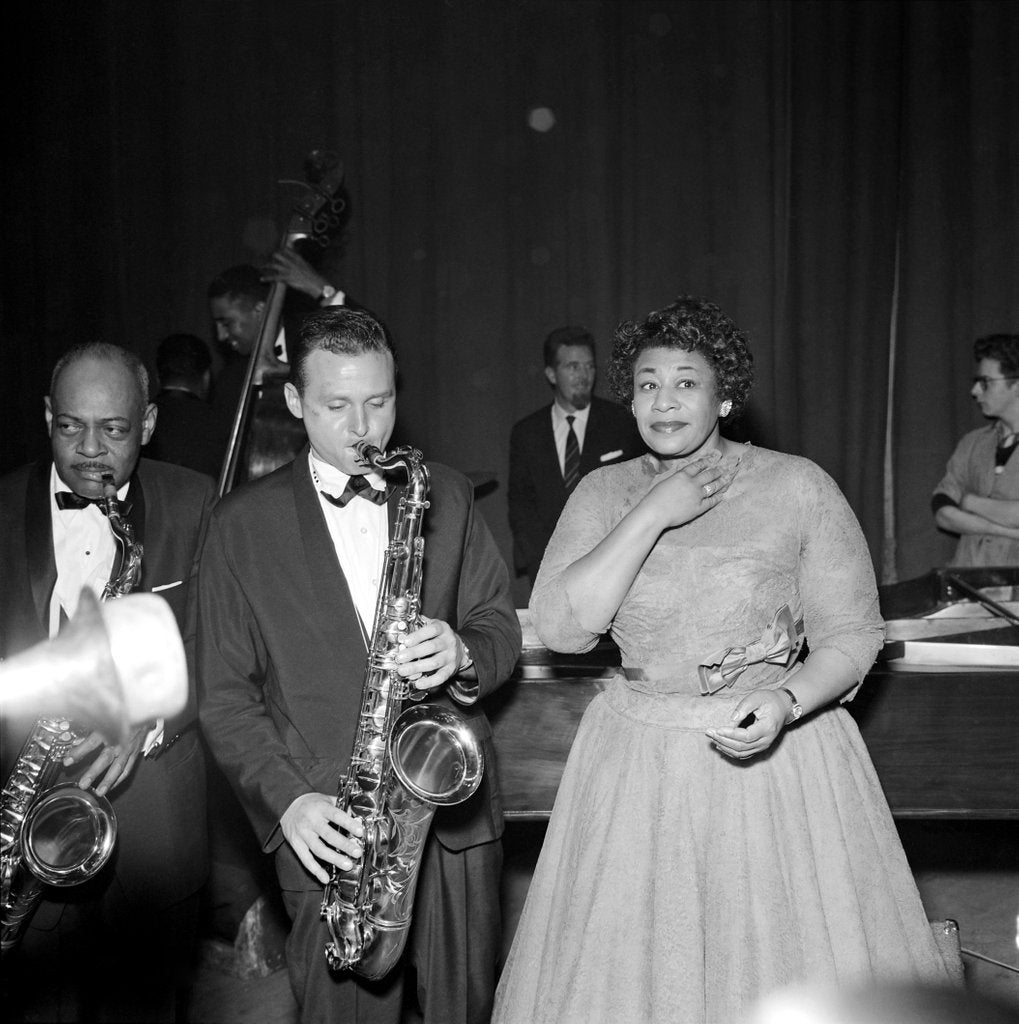 Detail of Ella Fitzgerald at the London Palladium by Harry Hammond
