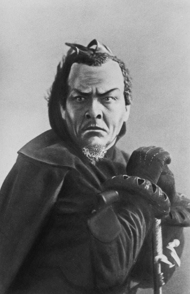Detail of Feodor Chaliapin in Charles Gounod's Faust at Bolshoi Theatre by unknown