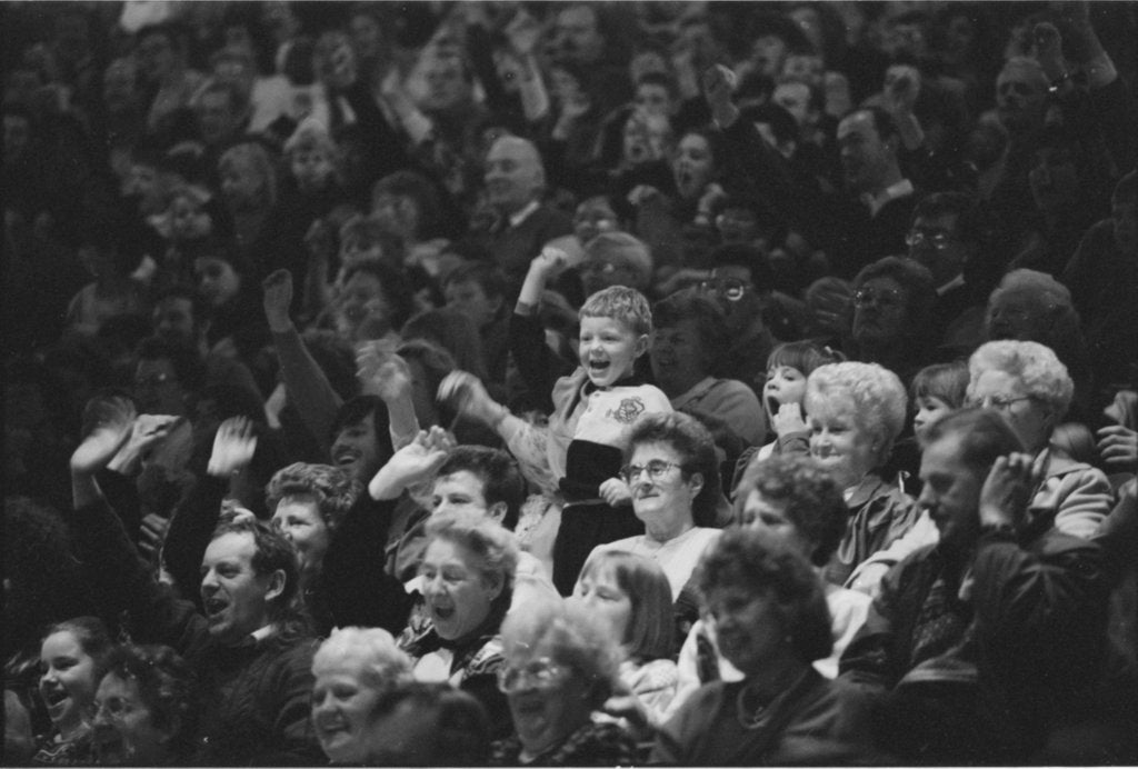 Detail of Audience at Dick Whittington pantomime at The Palace Theatre by Graham Brandon