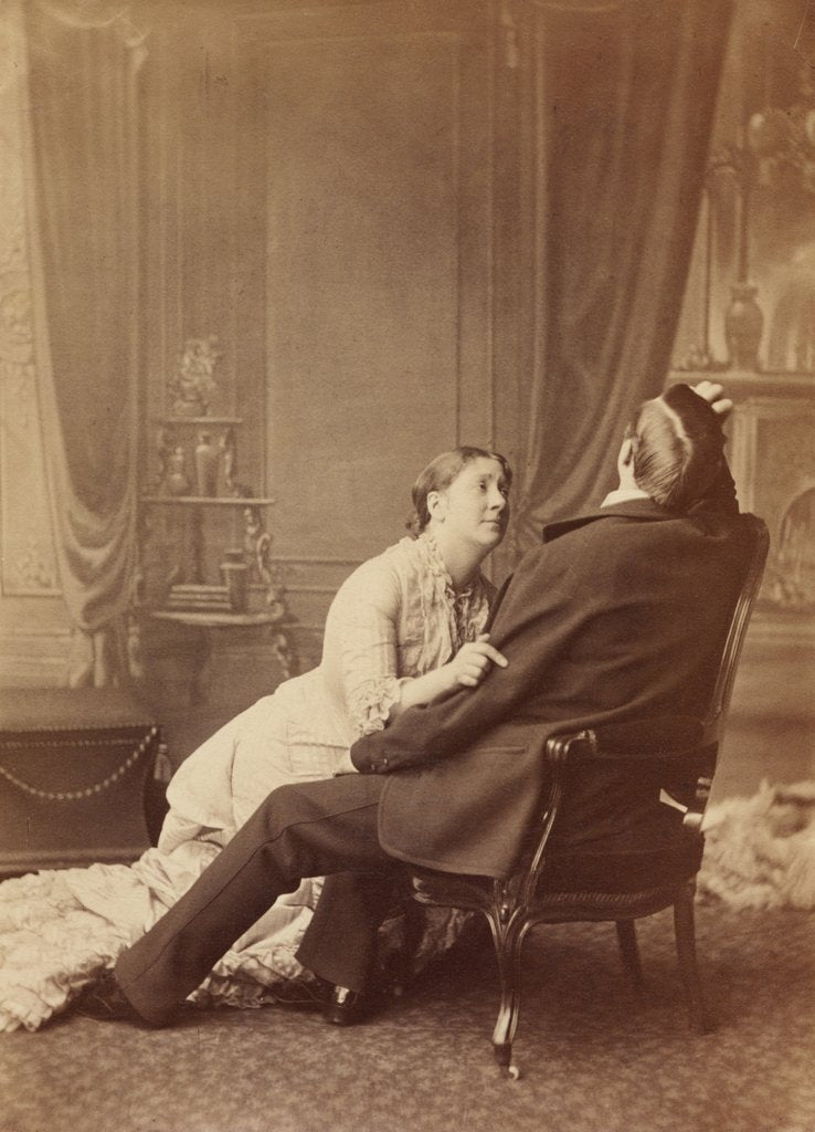 Detail of Madge Kendal and William Hunter Kendal by unknown