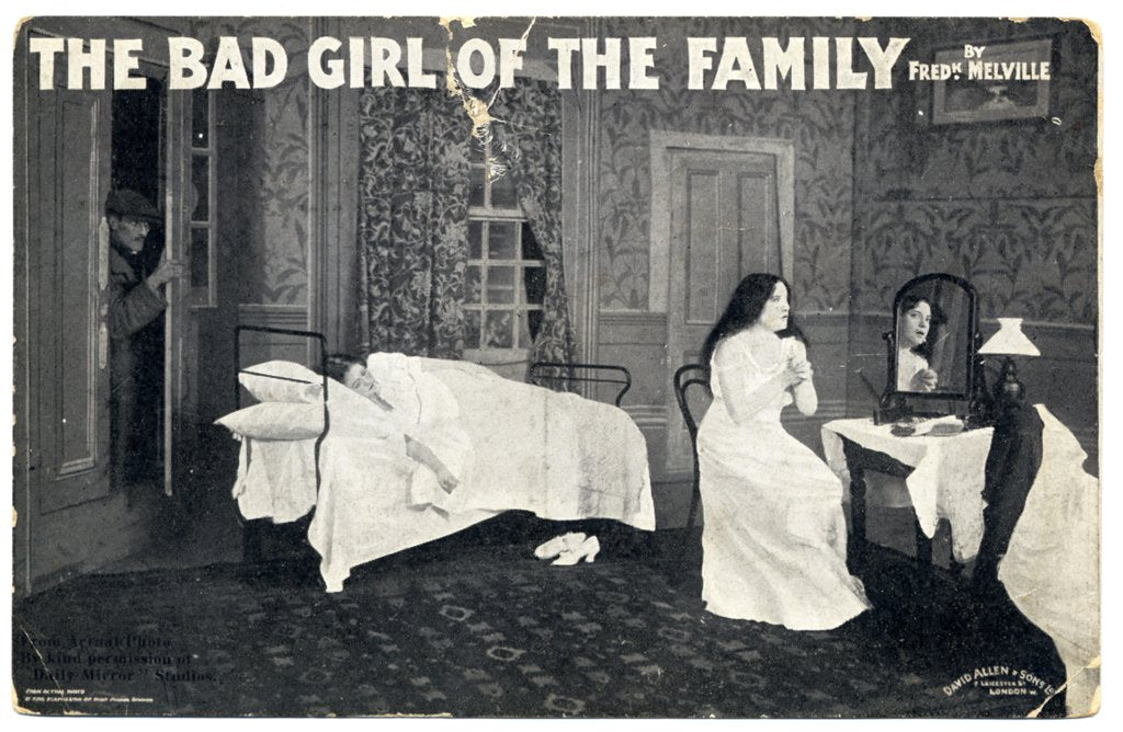 Detail of Fred K. Melville's The Bad Girl of the Family at the Aldwych Theatre by unknown