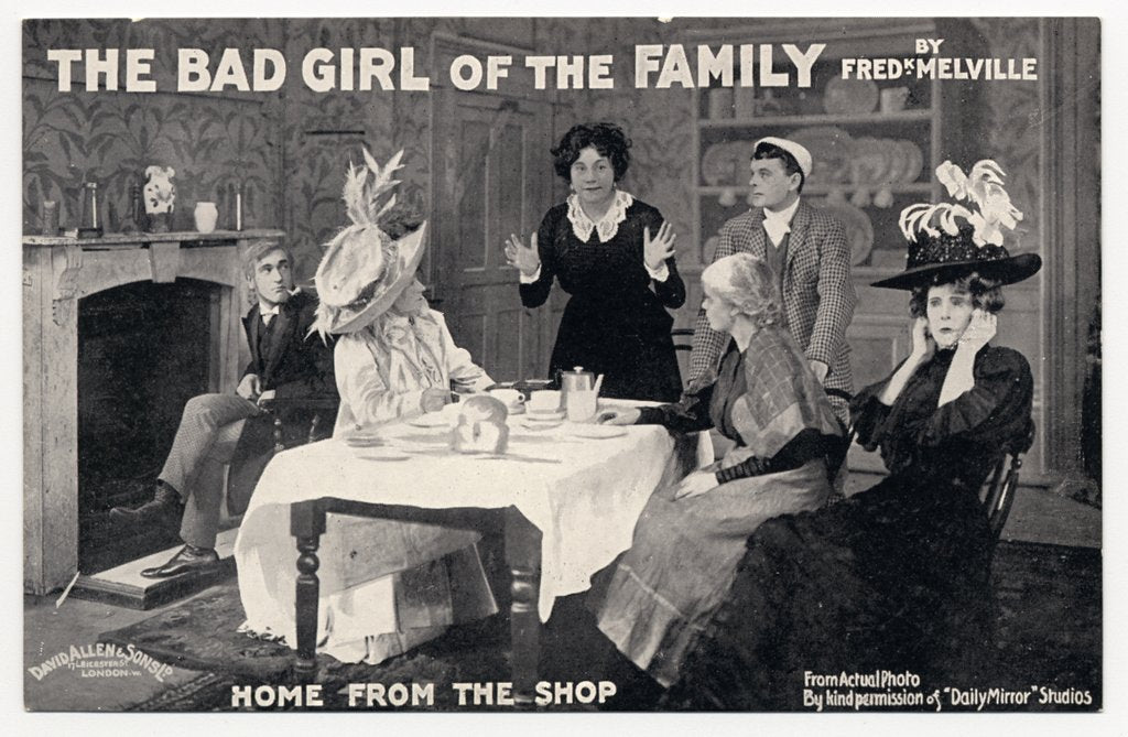 Detail of Fred K. Melville's The Bad Girl of the Family at the Aldwych Theatre by unknown