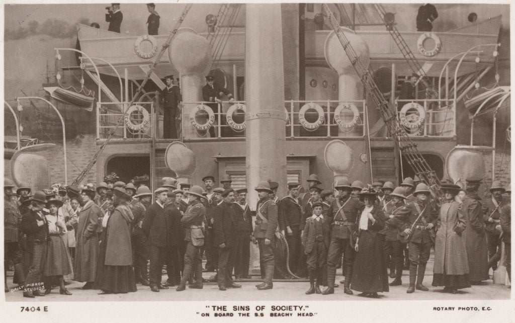 Detail of Set for the troopship S.S. Beachy Head from Cecil Raleigh's The Sins of Society at the Drury Lane Theatre by Daily Mirror