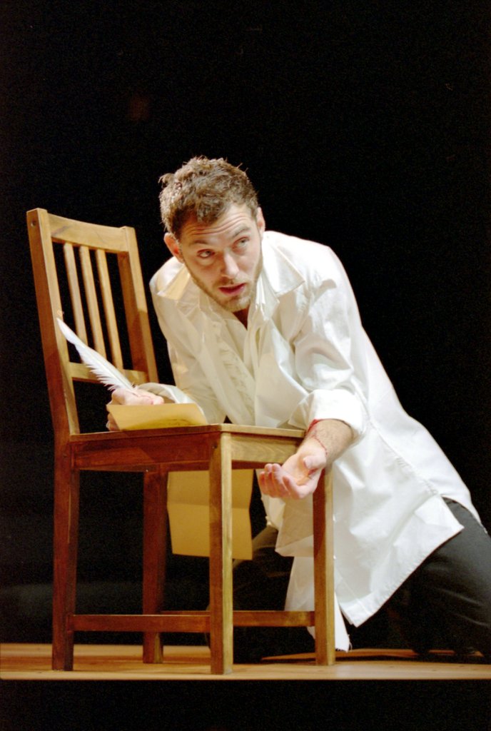 Detail of Jude Law in Dr Faustus by Graham Brandon