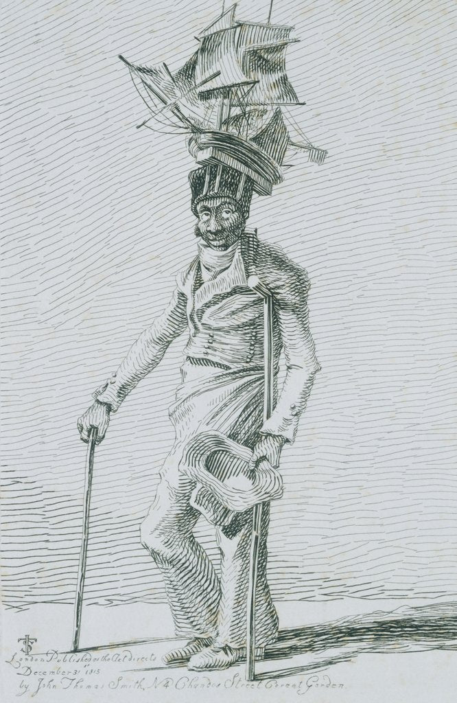 Detail of Beggar by John Thomas Smith