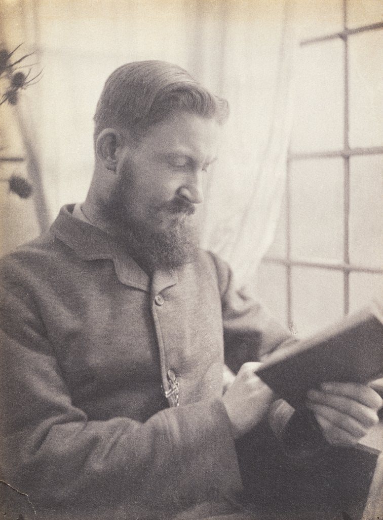 Detail of Sir George Bernard Shaw by Frederick Hollyer